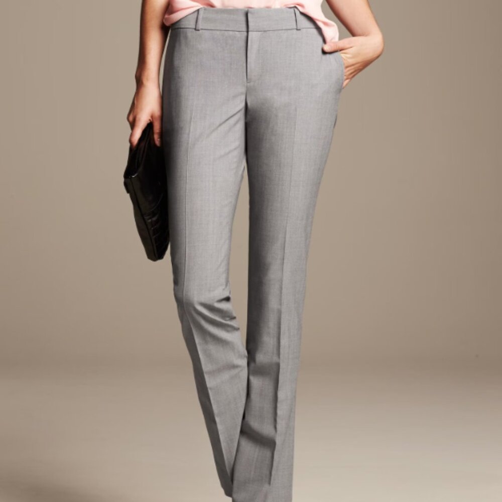 "Martin Fit" Banana Republic gray wool pants